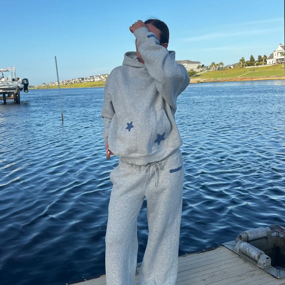 Gracie chambray star hoodie